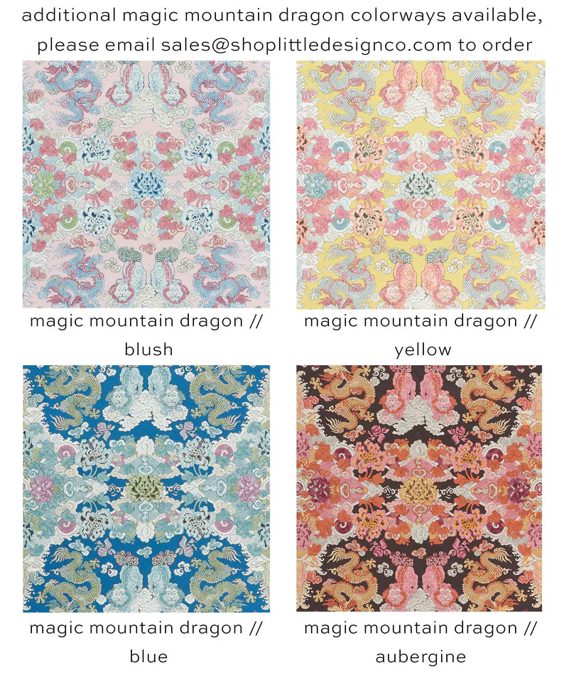 THE XL LUMBAR :: MAGIC MOUNTAIN DRAGON // BLUSH | SCHUMACHER