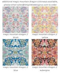 THE XL LUMBAR :: MAGIC MOUNTAIN DRAGON // BLUSH | SCHUMACHER
