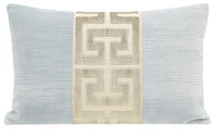 THE LITTLE LUMBAR :: STRIE VELVET // MIST + CASHMERE GREEK TRIM