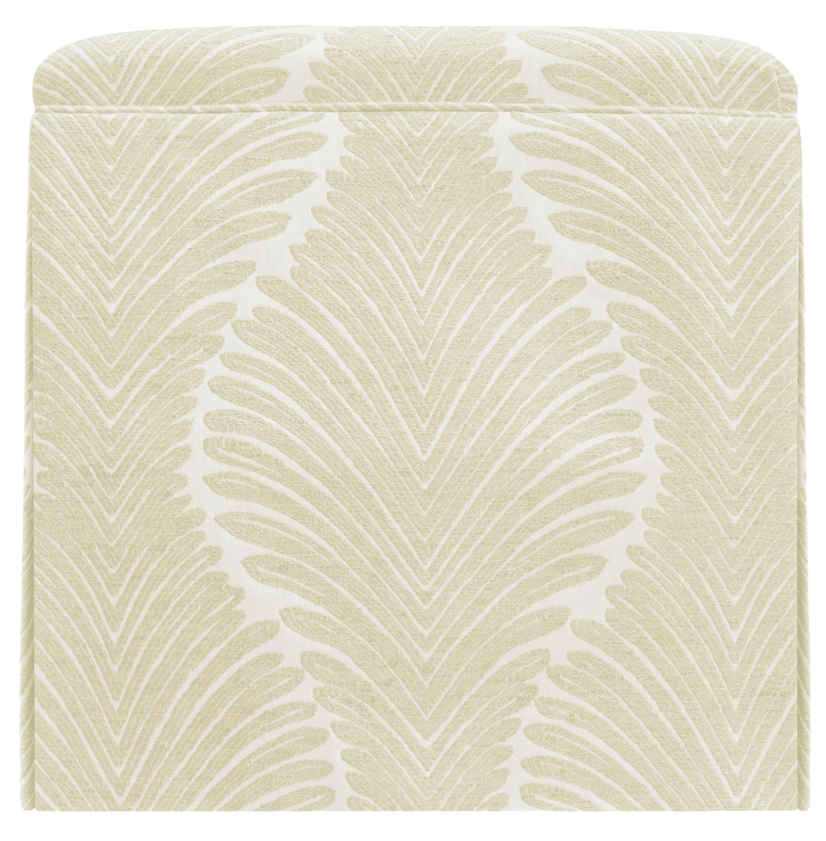 THE SKIRTED OTTOMAN :: MUSGROVE CHENILLE // CASHMERE