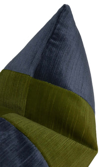 THE LITTLE LUMBAR :: STRIE VELVET // NAVY BLUE + PERIDOT