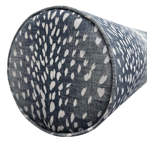 THE BOLSTER :: ANTELOPE LINEN PRINT // NAVY BLUE