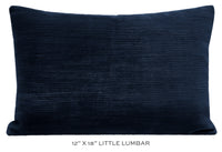 STRIE VELVET // NAVY BLUE