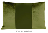 PANEL MONOCHROMATIC :: FAUX SILK VELVET // OLIVE