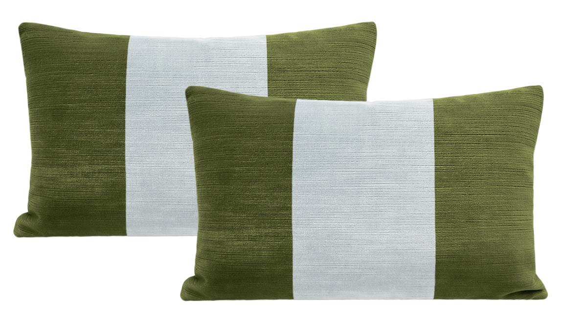 THE LITTLE LUMBAR :: STRIE VELVET // OLIVE + MIST