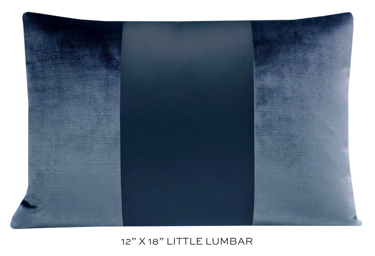 PANEL MONOCHROMATIC :: FAUX SILK VELVET // PRUSSIAN BLUE