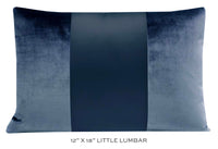 PANEL MONOCHROMATIC :: FAUX SILK VELVET // PRUSSIAN BLUE