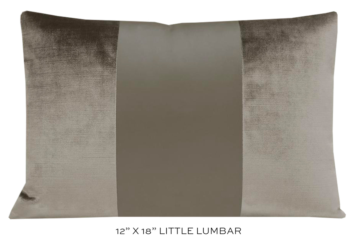 PANEL MONOCHROMATIC :: FAUX SILK VELVET // QUARTZ