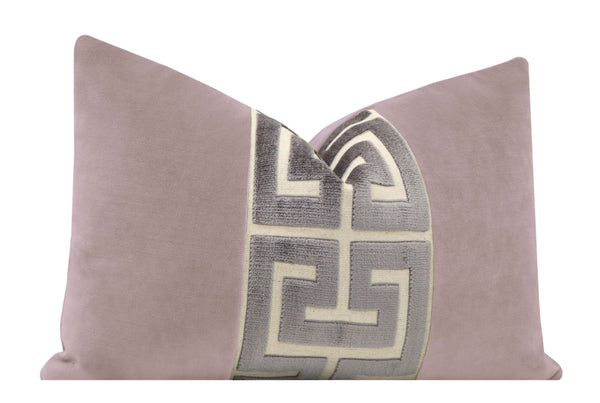 THE LITTLE LUMBAR :: SOCIETY VELVET // SMOKEY LILAC + GRAPHITE GREEK TRIM