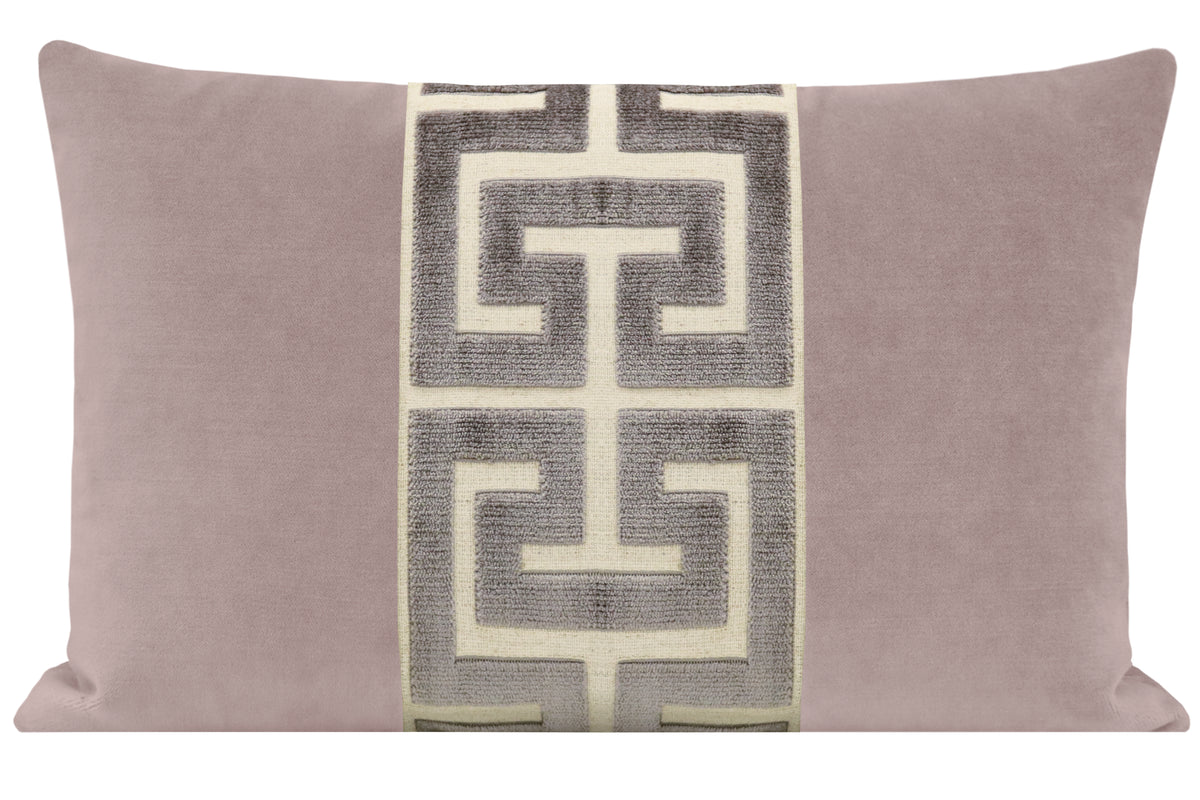 THE LITTLE LUMBAR :: SOCIETY VELVET // SMOKEY LILAC + GRAPHITE GREEK TRIM