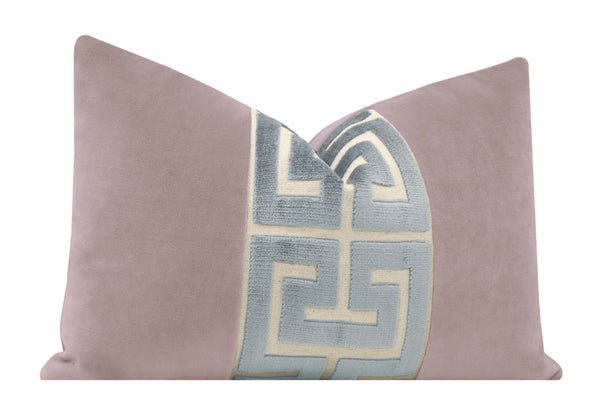 THE LITTLE LUMBAR :: SOCIETY VELVET // SMOKEY LILAC + DELFT GREEK TRIM