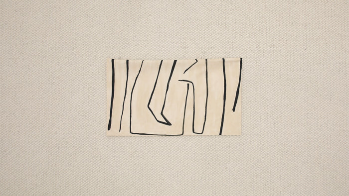 14" X 24" GRAFFITO // LINEN + ONYX | SPRING SALE