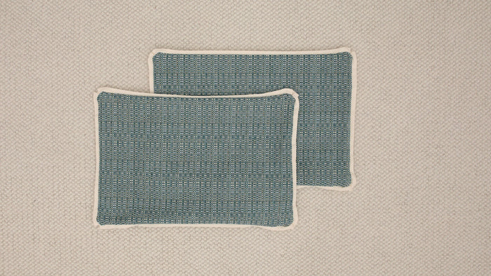 PAIR OF 15" X 22" MARIPOSA : HEPBURN TWEED // JADE [SUMMER SALE]