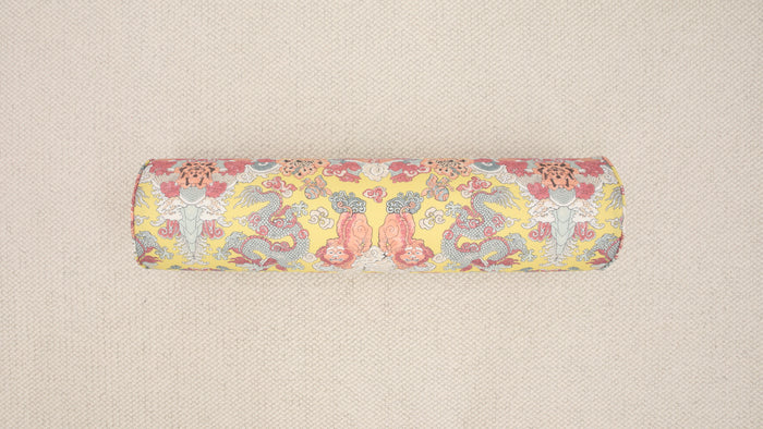9" X 36" BOLSTER : MAGIC MOUNTAIN DRAGON // YELLOW | SCHUMACHER | SPRING SALE