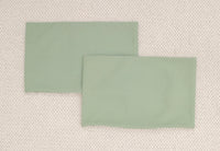 PAIR OF 12" X 18" CLASSIC LINEN // EUCALYPTUS + TRELLIS TRIM // NATURAL | SUMMER SALE