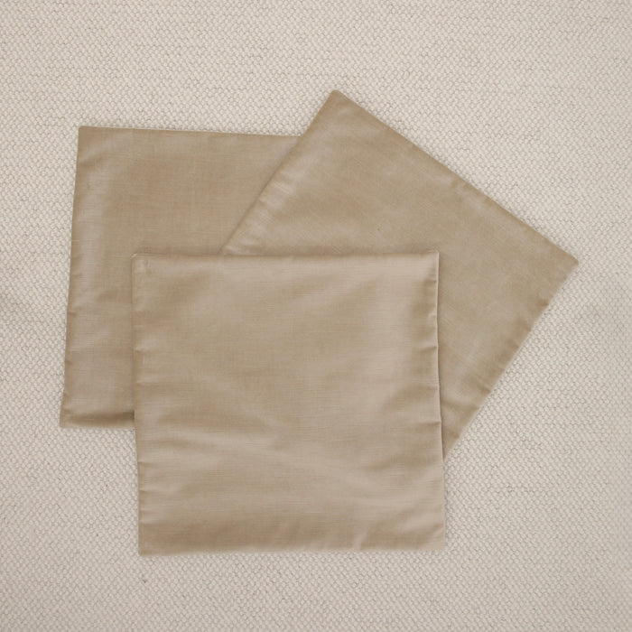SET OF 3 22" STRIE VELVET // STONE