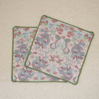 PAIR OF 22" MAGIC MOUNTAIN DRAGON // BLUSH + CLOVER BUTTERFLY FLANGE | SCHUMACHER