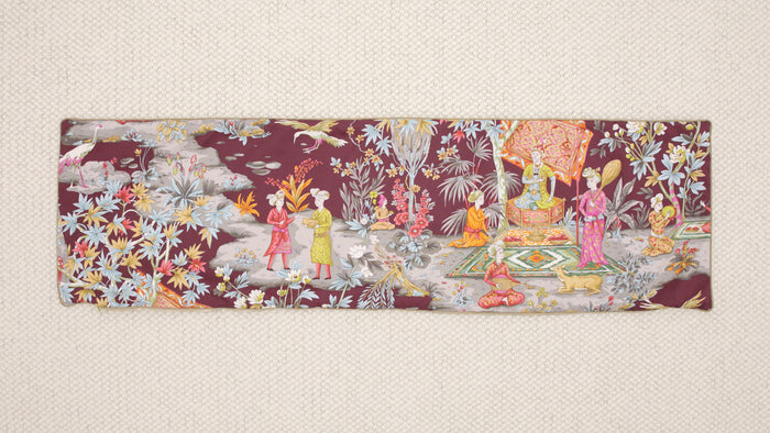 14" X 48" LODI GARDEN // PLUM + BRASS CORDING | BRUNSCHWIG & FILS [SPRING SALE]