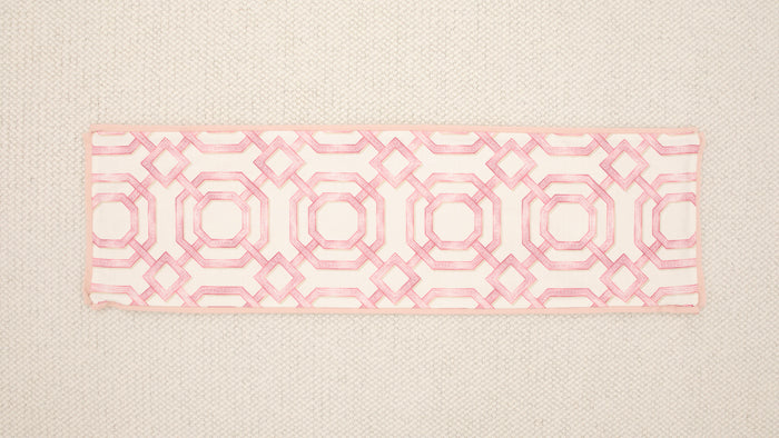 14" X 48" LATTICE // ROSE PINK + BLUSH REVERSE & BUTTERFLY FLANGE  [SPRING SALE]