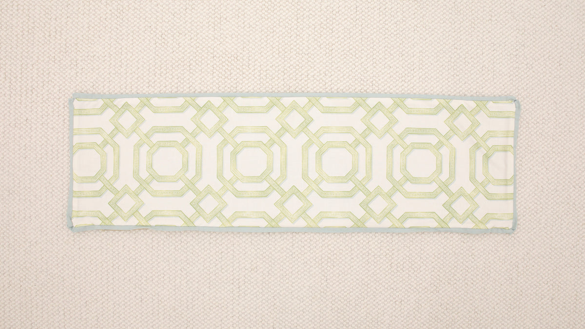 14" X 48" LATTICE // CELADON + MINERAL REVERSE & BUTTERFLY FLANGE  [SPRING SALE]
