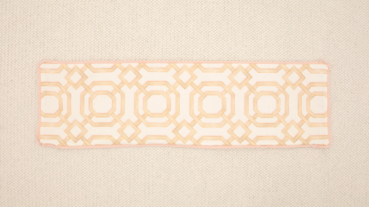 14" X 48" LATTICE // TANGERINE + BLUSH REVERSE & BUTTERFLY FLANGE  [SPRING SALE]