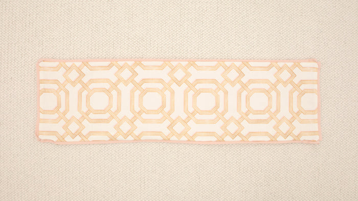 14" X 48" LATTICE // TANGERINE + BLUSH REVERSE & BUTTERFLY FLANGE  [SPRING SALE]