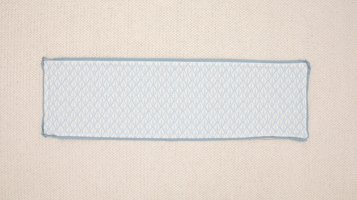 14" X 48" VERBENA PRINT // HYDRANGEA BLUE + HYDRANGEA BLUE REVERSE & BUTTERFLY FLANGE  [SPRING SALE]