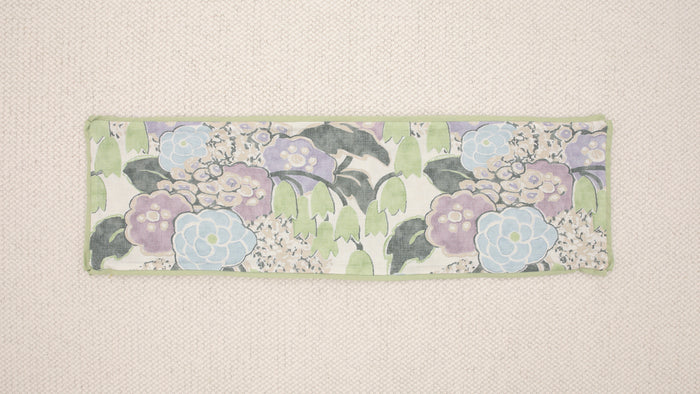 14" X 48" LAURA // LAVENDER & GREEN + CELADON REVERSE & BUTTERFLY FLANGE | THIBAUT