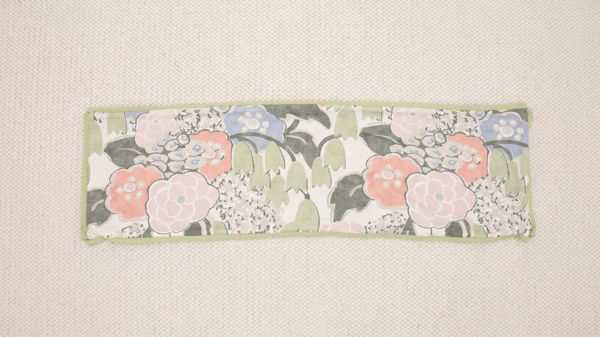 14" X 48" LAURA // BLUSH & GREEN + CELADON REVERSE & BUTTERFLY FLANGE | THIBAUT [SPRING SALE]