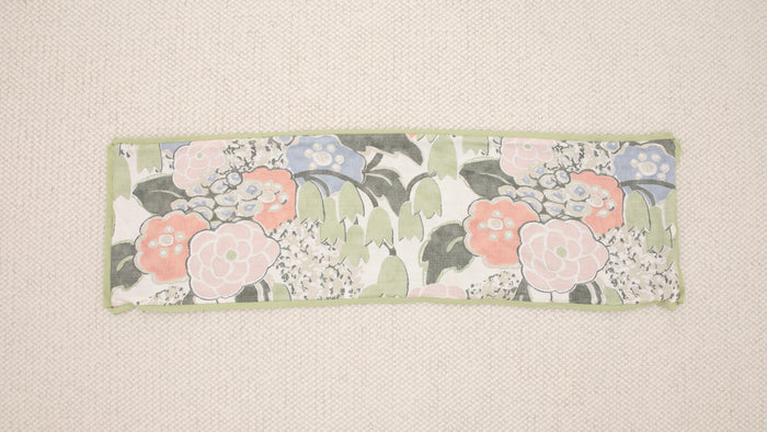 14" X 48" LAURA // BLUSH & GREEN + CELADON REVERSE & BUTTERFLY FLANGE | THIBAUT [SPRING SALE]