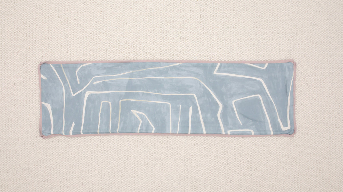 14" X 48" GRAFFITO // DEEP SKY + LILAC REVERSE & BUTTERFLY FLANGE | KELLY WEARSTLER  [SPRING SALE]