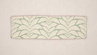 14" X 48" TALAVERA LINEN // LEAF + LILAC REVERSE & BUTTERFLY FLANGE | BRUNSCHWIG & FILS  [SPRING SALE]