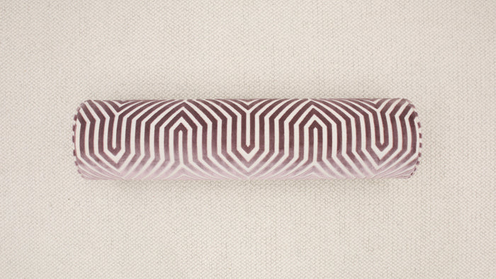 9" X 36" BOLSTER : VANDERBILT VELVET // LILAC | SCHUMACHER [SPRING SALE]