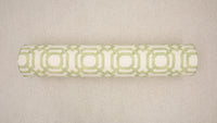 9" X 48" BOLSTER : LATTICE PRINT // CELADON [SPRING SALE]