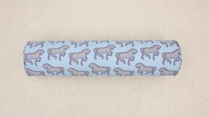 9" X 36" BOLSTER : FAUBOURG // BLUE | SCHUMACHER [SPRING SALE]