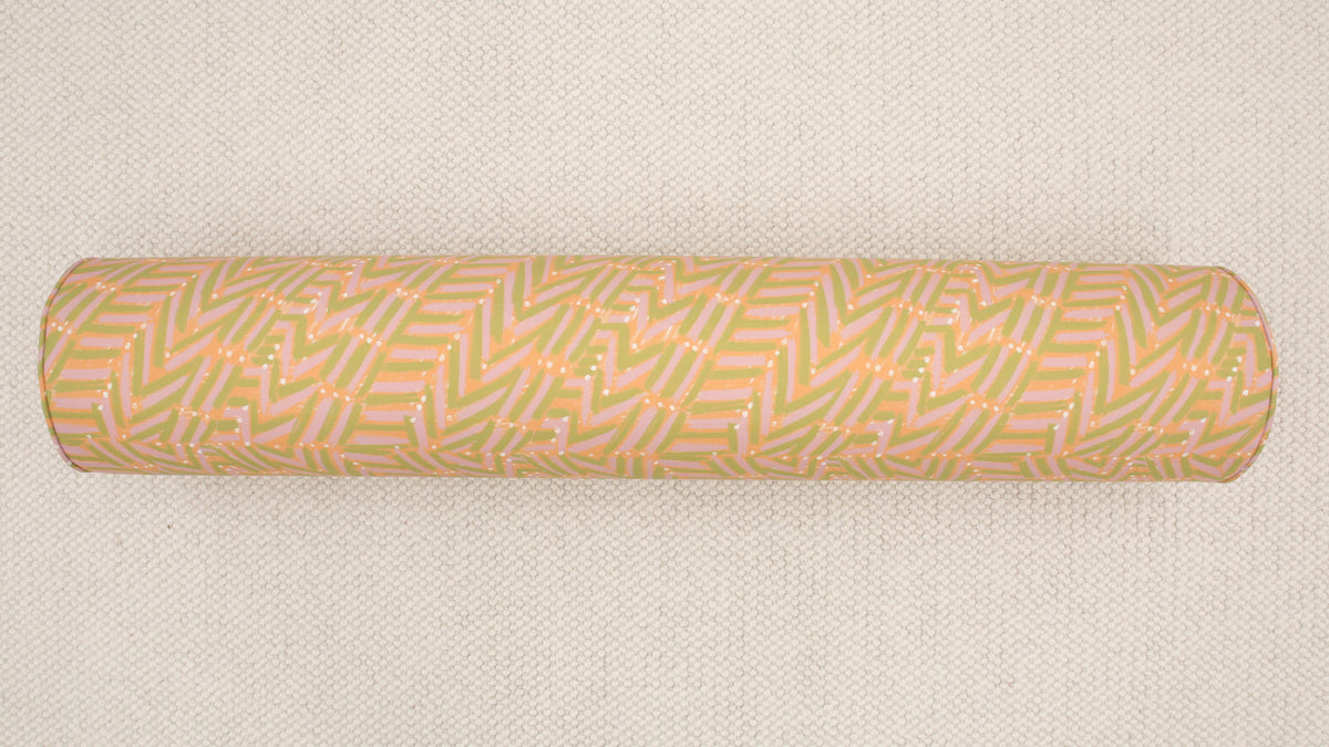 9" X 48" BOLSTER : V DOTS // AUTUMN | TEIL TEXTILES [SPRING SALE]