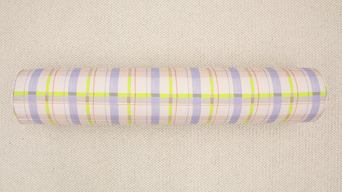 9" X 48" BOLSTER : PLAID // GRAPE | TEIL TEXTILES [SPRING SALE]