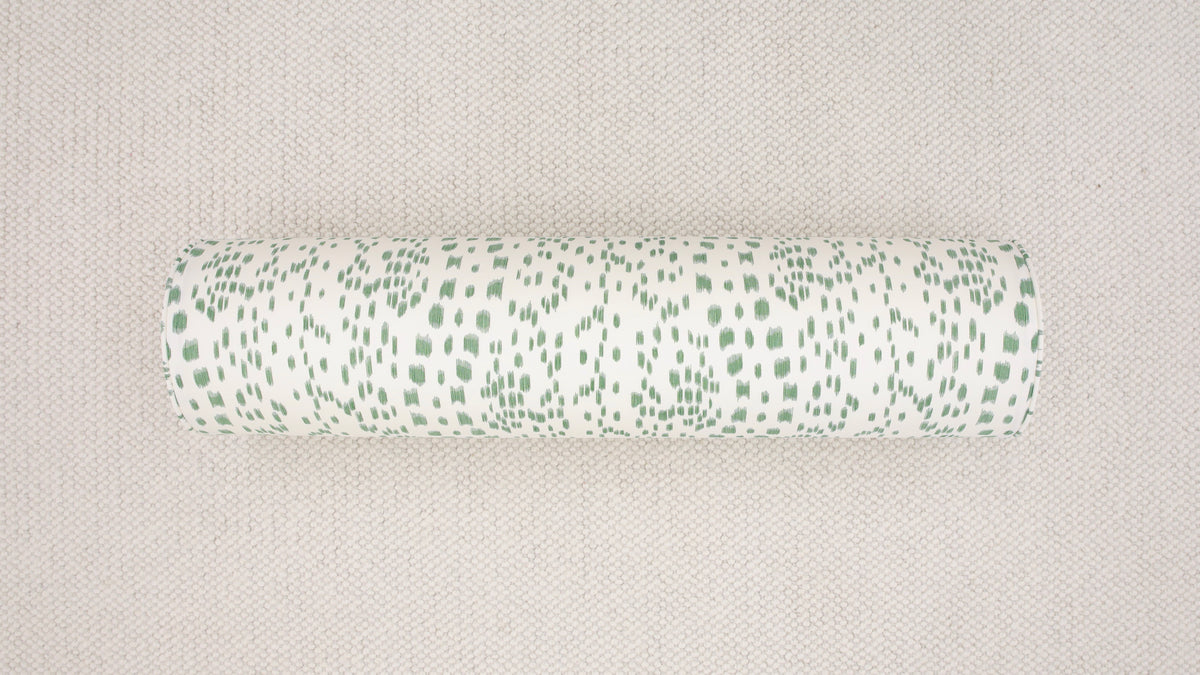 9" X 36" BOLSTER : LES TOUCHES // GREEN | BRUNSCHWIG & FILS [SPRING SALE]
