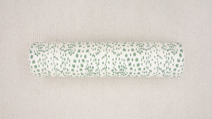 9" X 36" BOLSTER : LES TOUCHES // GREEN | BRUNSCHWIG & FILS [SPRING SALE]