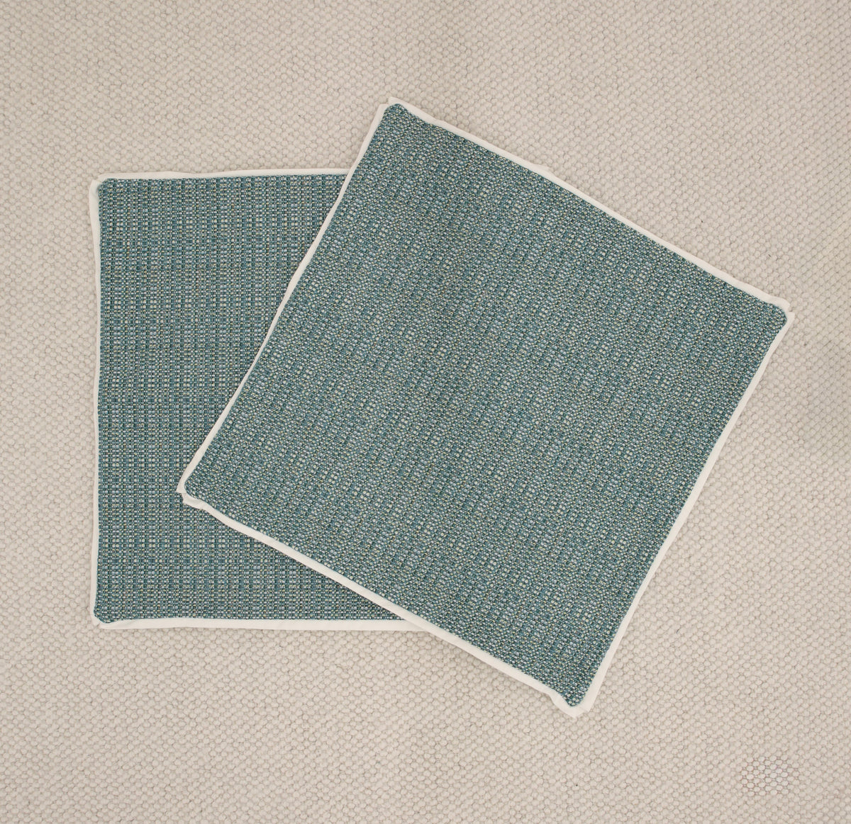 PAIR OF 24" X 24" THE MARIPOSA : HEPBURN TWEED // JADE | SUMMER SALE