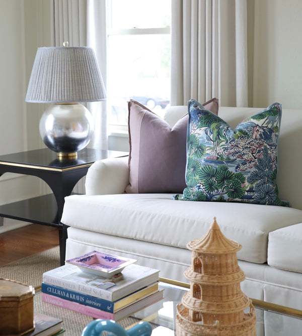 PAIR OF 22" COUPLET : CLASSIC LINEN // LILAC