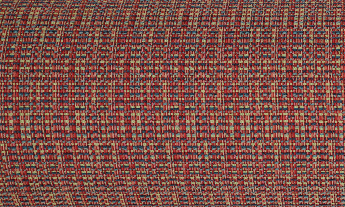 9" X 36" BOLSTER : HEPBURN TWEED // REDS & BLUES | SUMMER SALE