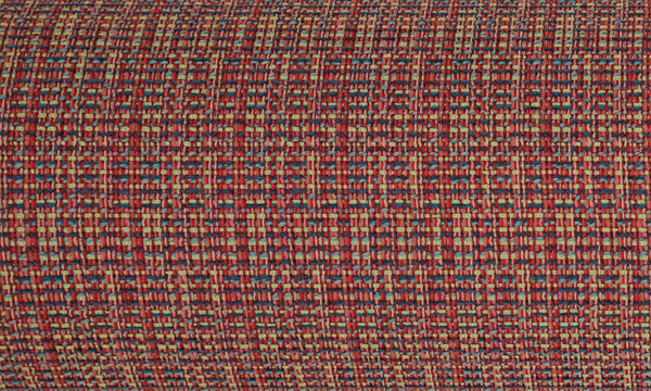9" X 36" BOLSTER : HEPBURN TWEED // REDS & BLUES | SUMMER SALE