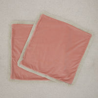 PAIR OF 26" SIGNATURE VELVET // BLUSH + FRINGE