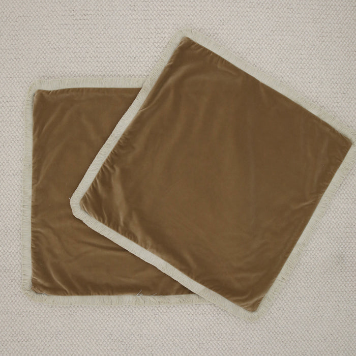 PAIR OF 26" SIGNATURE VELVET // NUTMEG + FRINGE