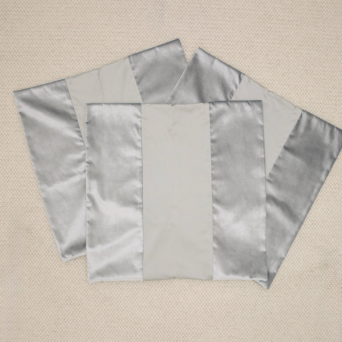 SET OF 26" PANEL MONOCHROMATIC : FAUX SILK VELVET // MINERAL