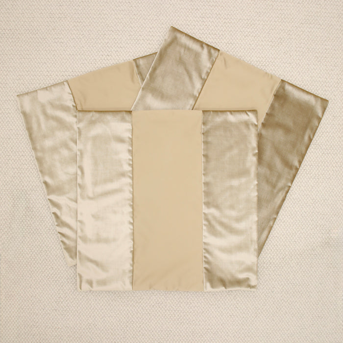 SET OF 26" PANEL MONOCHROMATIC : FAUX SILK VELVET // CHAMPAGNE