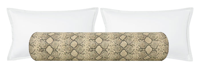 FINAL SALE : THE BOLSTER :: 9" X 48" PYTHON FAUX LEATHER