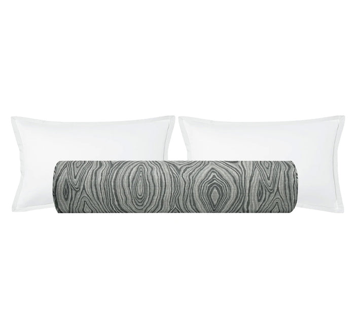 THE BOLSTER :: AGATE LINEN PRINT // GRAPHITE