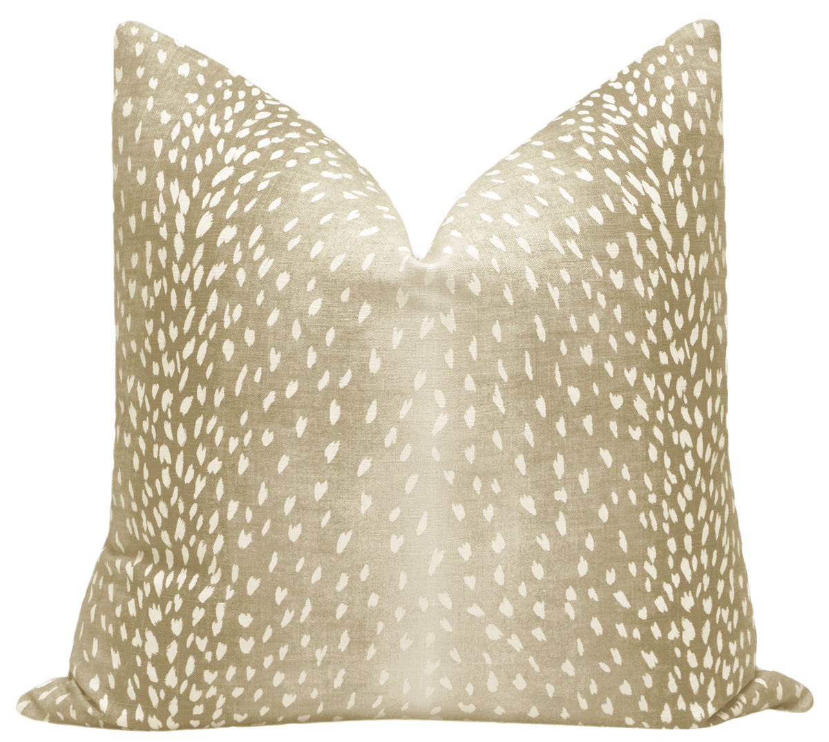 FINAL SALE : 18" X 18" ANTELOPE LINEN PRINT // NATURAL PILLOW COVER